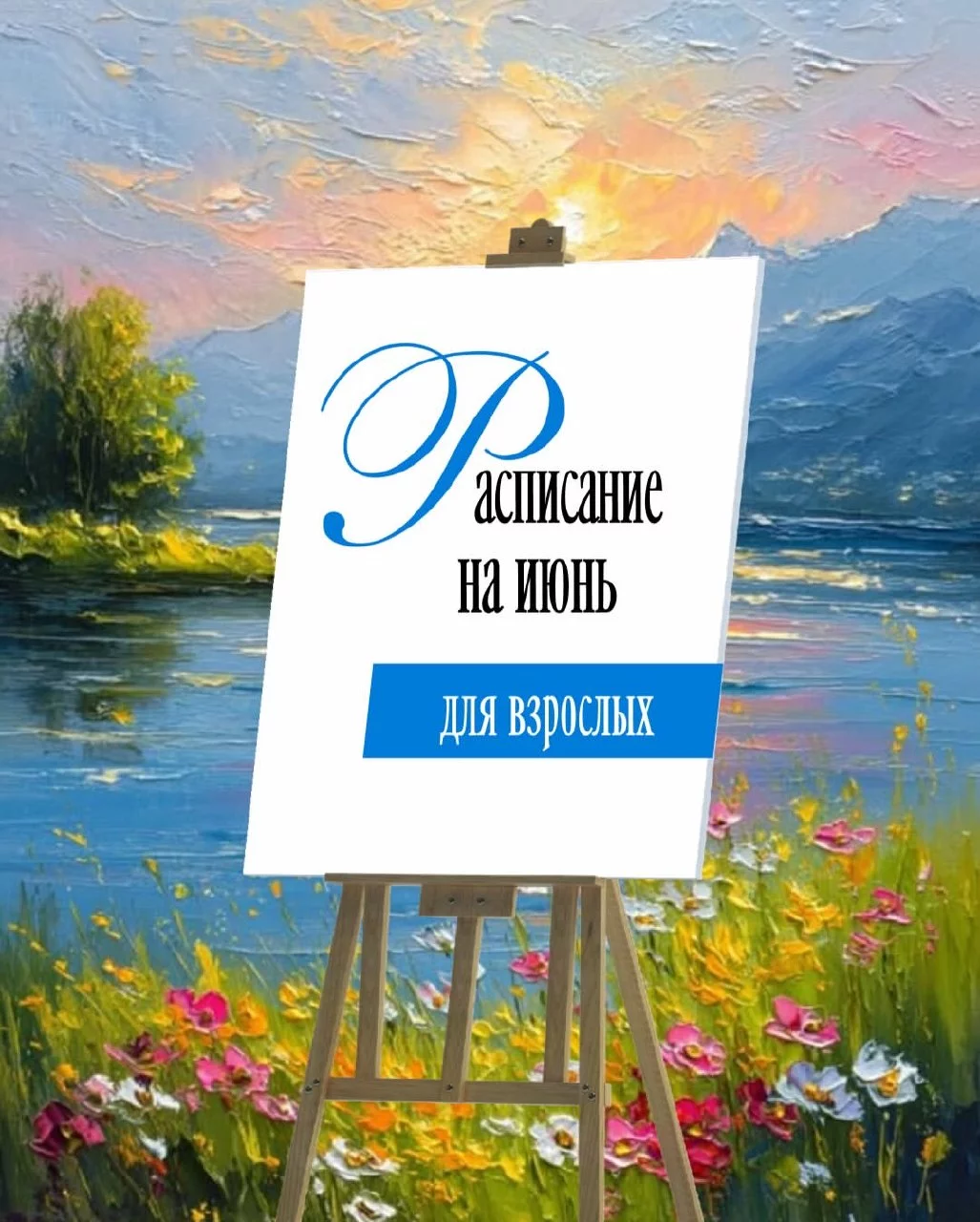 Рисование для взрослых. Расписание на июнь