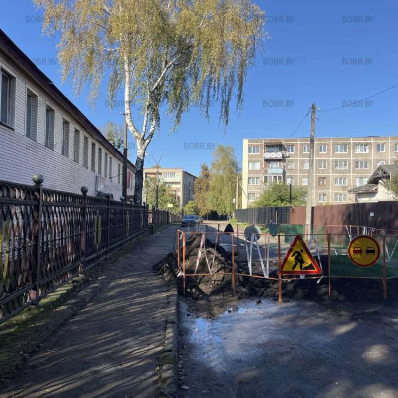 Переулок Революционный перекопан