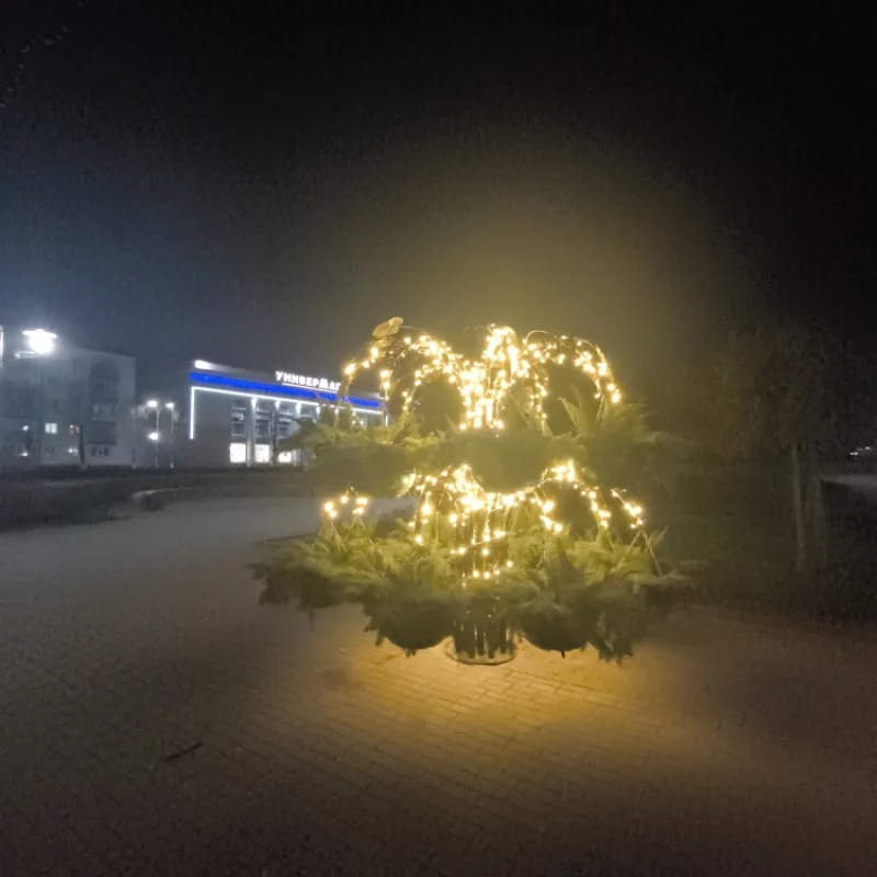 На новой инсталляции зажгли огни