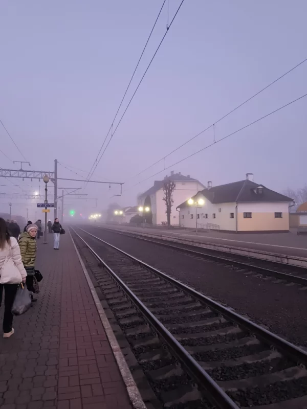 туманное утро Бобруйск.