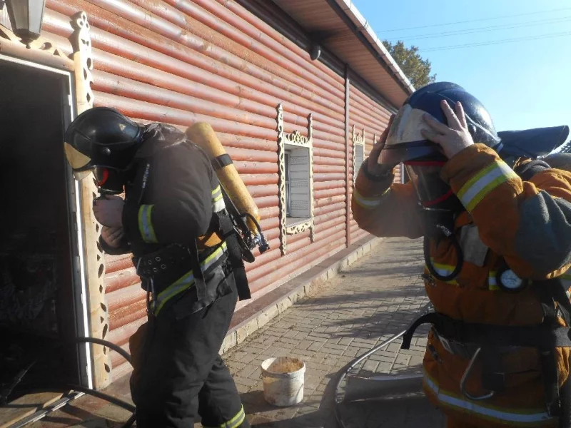Пожар в деревне Залесье