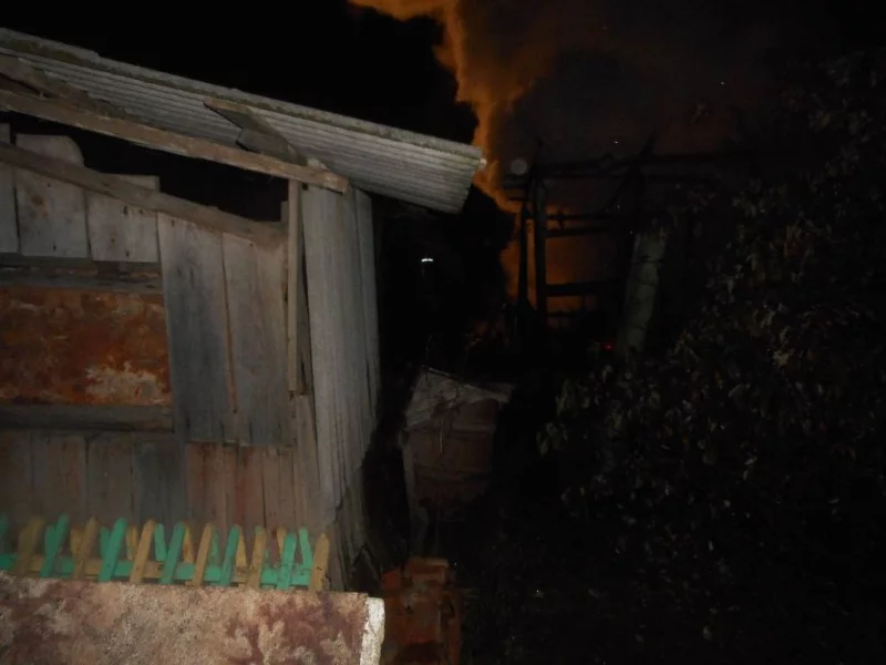 Пожар в деревне Ковали