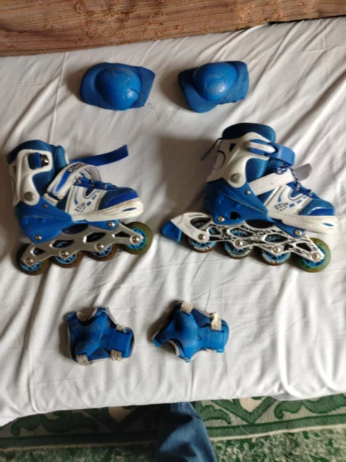 Коньки роликовые детские, размер 33-34