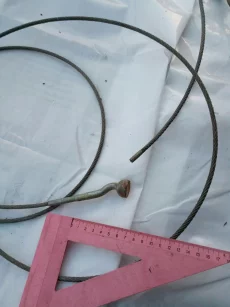 Трос крепёжный, стальной, d=5 мм