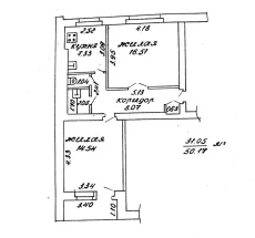 Двухкомнатная квартира на ул. Октябрьская, д. 171
