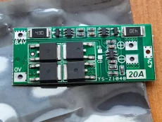 2s 18650 плата защиты 20а и плата заряда 2а type-c