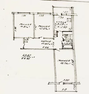 Трехкомнатная квартира в центре