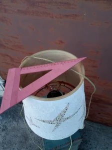 Лампа настольная, корпус стеклянный