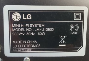Усилитель от музыкального центра LG-U1350X