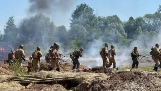 Более 400 реконструкторов и Т-34. Под Бобруйском воссоздали историю
