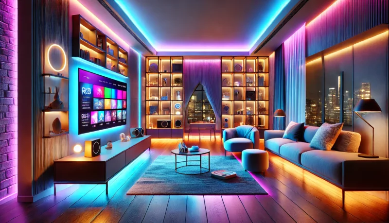 Как цвет света влияет на восприятие пространства: особенности RGB-лент