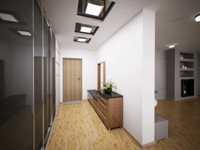 Преимущества натяжных потолков в прихожей