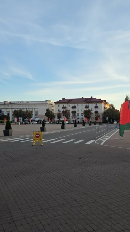 Движение по улице Пушкина на площади Ленина перекрыто