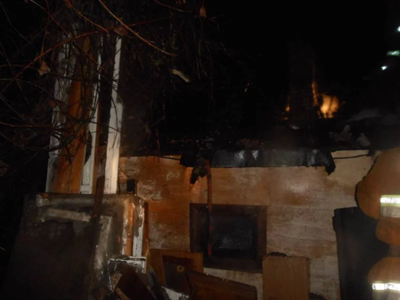 Пожар в деревне Ивановка