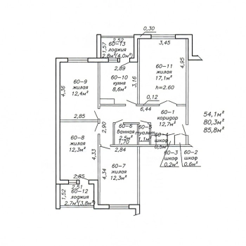 Просторная 4-комн. квартира напротив ТЦ "Корона". 35500 у.е