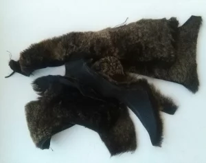 Кусочки от натуральной двухсторонней дублёнки, Турция