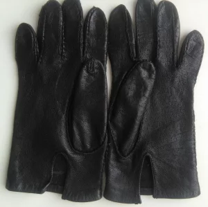 Перчатки без подкладки, натуральная кожа