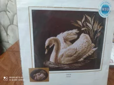 Вышивка крестом (схема+образцы ниток)