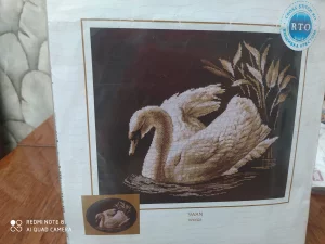 Вышивка крестом (схема+образцы ниток)