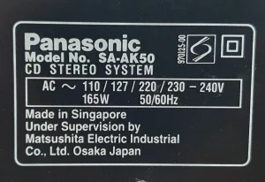 Музыкальный центр Panasonic SA-AK50