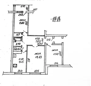 Трехкомнатная квартира по ул. Ульяновская, д. 72