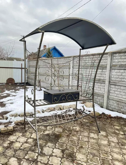 Мангал с крышей