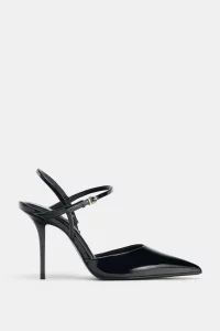 Туфли Zara, р 35, цвет черный, новые - 145 руб