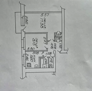 Двухкомнатная квартира в самом центре города