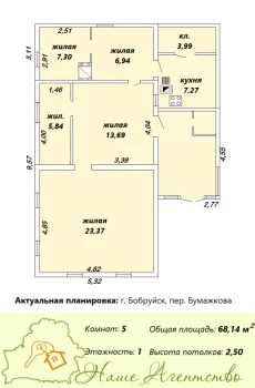 Крепкий, бревенчатый дом по пер. Бумажкова 1-й