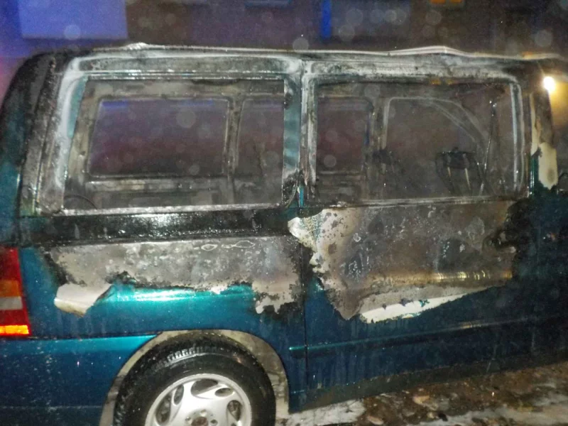 В Бобруйске на Горелика горел автомобиль
