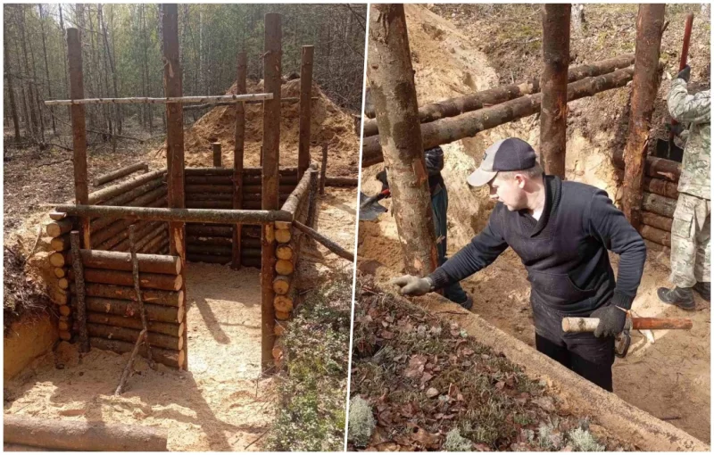 Экожилье на экотропе: в Глушанском лесничестве рубят землянки для аренды