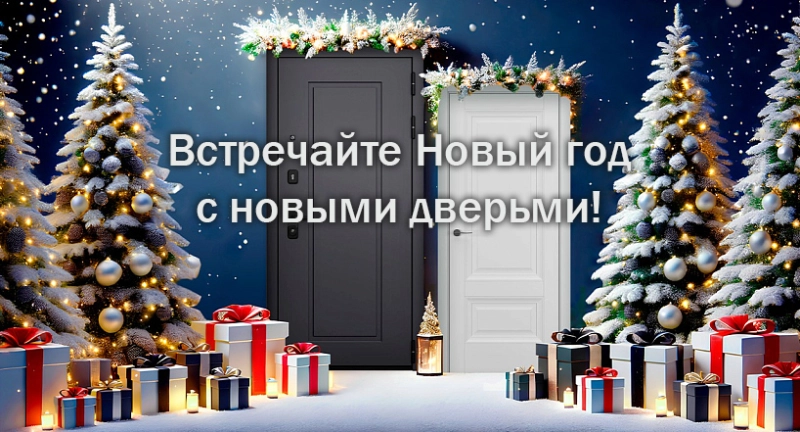 Двери, которые сделают ваш Новый год уютнее: скидки уже в Бобруйске!
