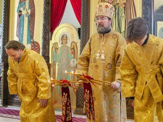 Епископ Бобруйский и Быховский Серафим совершил Божественную литургию в день памяти преподобной Евфросинии Полоцкой