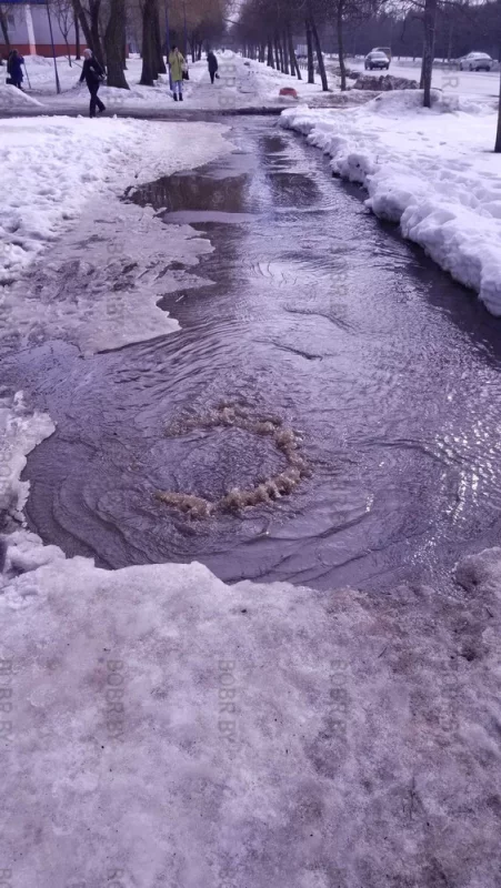 Вода бьет из люка. И так много-много лет!