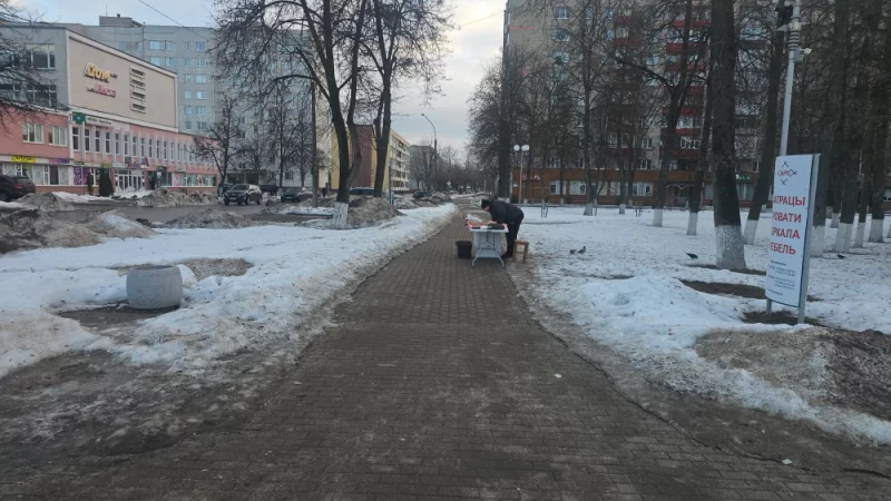 Уже вовсю продают тюльпаны