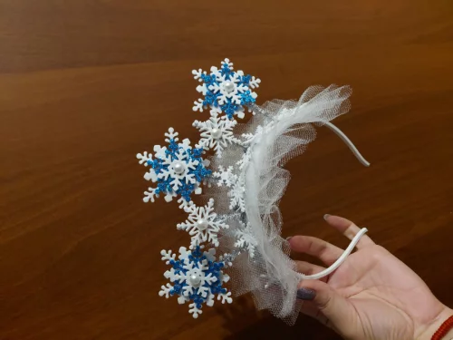 Ободок снежинка