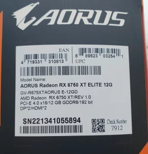 Видеокарта Radeon RX 6750 XT Elite 12Гб