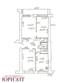 3-комнатная квартира по ул. Октябрьская, Бобруйск