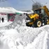 Уборка, чистка снега экскаватором- погрузчиком JCB