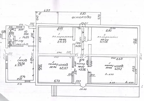 Холодильное оборудование в отличном состоянии с 4 холодильных камер