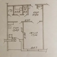 Однокомнатная квартира по пр-т Строителей, д. 60, кор. 1