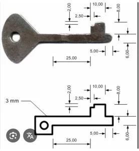 Ключ электрошкафа ка СССР