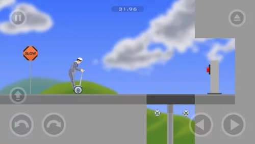 Экстремальные поездки на счастливых колесах в игре Happy Wheels