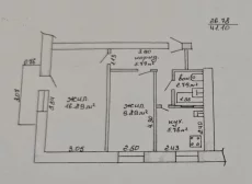 2-комнатная квартира на 3 этаже