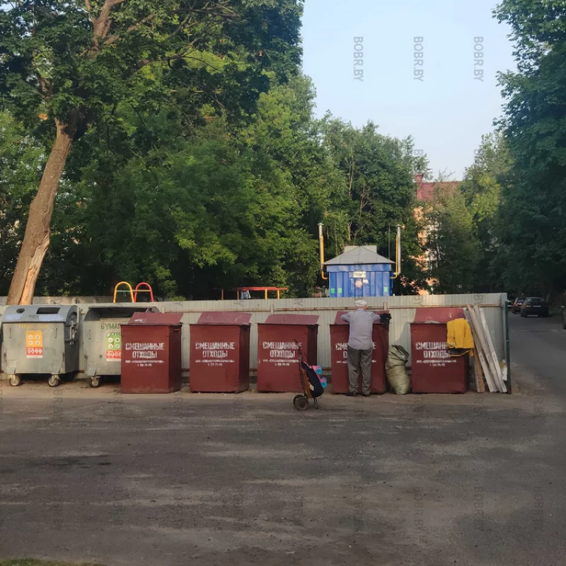 Стабильность. На мусорке стабильно роется несколько пенсионеров.