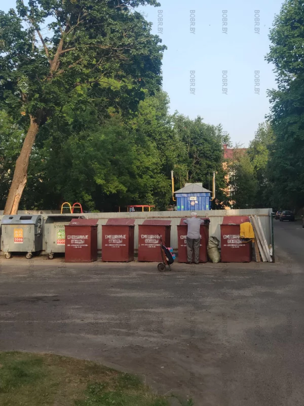 Стабильность. На мусорке стабильно роется несколько пенсионеров.