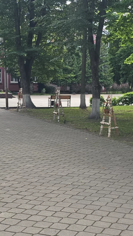 Интересные кашпо из березок