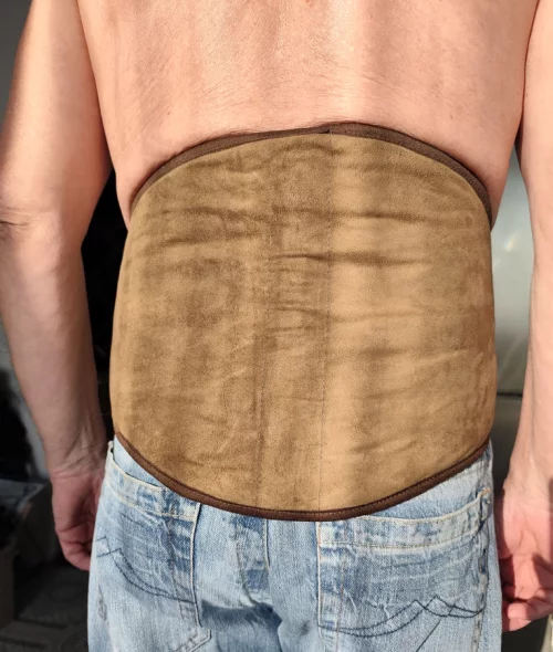 Согревающий пояс-- корсет, овечья шерсть