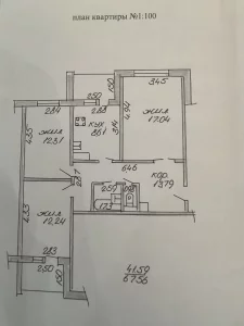 3-комнатная квартира в г. Бобруйске