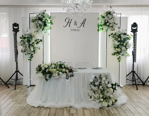 Оформление свадебных залов, выездных регистраций